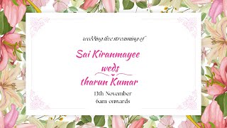 Sai Kiranmayee weds Tharun Kumar  WEDDING [upl. by Eiramanna]