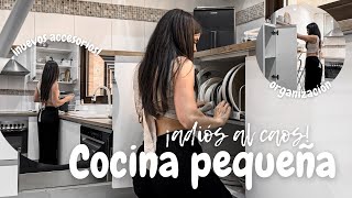 COCINA ¡PATAS ARRIBA  Ideas💡de ALMACENAJE amp ORDEN para ESPACIOS PEQUEÑOS vlog [upl. by Odraccir]