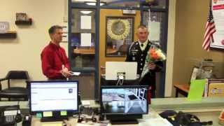 Soldier returns to Georgia to surprise children at their schools [upl. by Mcnair620]