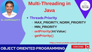 100 setPriority  getPriority  Thread Priority in Java [upl. by Abehshtab]