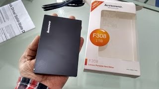 Hands On Lenovo 1TB External Hard Disk F308 [upl. by Mariana880]