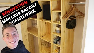 Comment fabriquer un dressing dexcellent rapport qualitéprix  RENOVATION APPARTEMENT [upl. by Emalee]