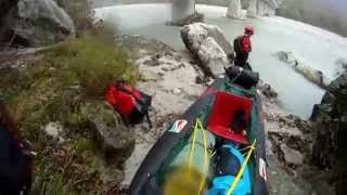 Tagliamento  Boot Kayak  Einstieg Venzone dann Hochwasser vergleich [upl. by Coombs557]