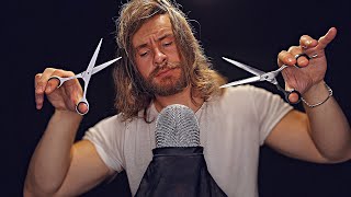 💈 Ultra FAST RAW ✂️Professional Barbershop Scissor Cut✂️ASMR 1Hour [upl. by Pearlstein]