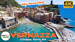 Vernazza Italy Walking Tour 4K  The BEST of Cinque Terre [upl. by Past]