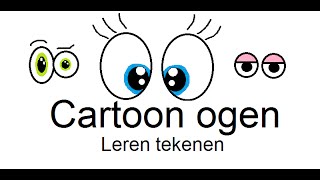 cartoon ogen tekenen [upl. by Llireva]