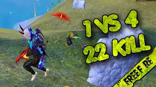 AK47 IS FIRE 🔥 1 VS 4 😎 22 KILL 😱 SMART GAMING 984 🧡 [upl. by Anihsak]