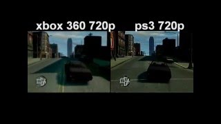 GTA 4 xbox 360 vs ps3 gameplay comparison [upl. by Eedoj]