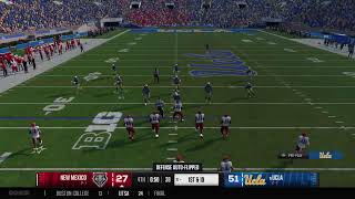 College football 25 Trev Online dynasty yr 2 ucla 21 vs New Mexico 01 user vs cpu heisman yr 2 [upl. by Sturrock966]