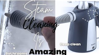 I HAVE A STEAM CLEANER  DEEP CLEANING WITH STEAM STEAM CLEANING  STEAM CLEANING 2024cleanwithme [upl. by Sivehc216]