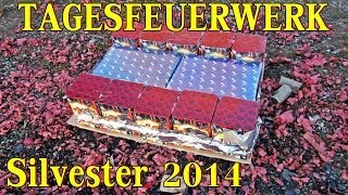 400€ TAGESFEUERWERK SILVESTER 24 Batterien  3 Vulkane  5 Rauchtöpfe [upl. by Pollie]