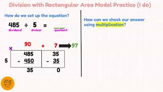 U4L17 3digit Divide 1digit Using Area Model [upl. by Enilorak]