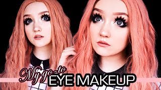 DOLL EYE MAKEUP TUTORIAL  MY GOTO EYE ENLARGING MAKEUP ROUTINE [upl. by Cord]