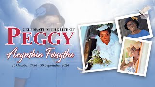 Thanksgiving Service for the Life of Acynthia Peggy Forsythe  Sunday November 3 2024  11 AM [upl. by Stroud]