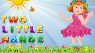 two little hands to clap kids poem  nursery rhyme [upl. by Narad]