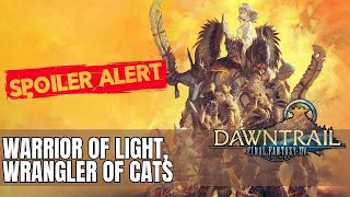 Final Fantasy XIV  Dawntrail  Sidequest  Warrior of Light Wrangler of Cats [upl. by Eekram]