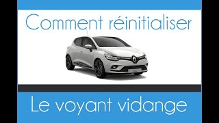 Comment enlever le voyant EntretienVidange sur une CLIO 4 [upl. by Esinek302]