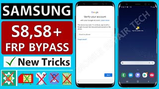 Samsung Galaxy S8S8 FRP Bypass Android 9 10 FRP Bypass  Samsung G955U Google Account lock Remove [upl. by Kuska]