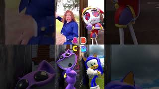 Who is the best 195 funnyshorts sonic pomni catnap skibidi [upl. by Ahsirpac572]