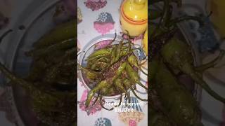 Rajasthan ki famous barwa mirchi😋🌶 foodcookingchannel shorts youtubeshorts simplecooking4769 [upl. by Pozzy]