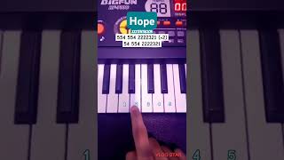 XXXTENTACION  Hope Piano Tutorial easypianotutorial viral shorts [upl. by Marylin]