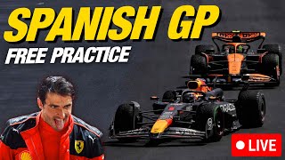 F1 SPANISH GRAND PRIX FP1 2024  Live Reaction amp Commentary [upl. by Nivets]