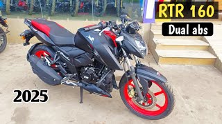 Ye Hai 2025 💫 Apache RTR 160 4v Dual Abs Top Model  price mailage top speed features all about [upl. by Adniuqal]