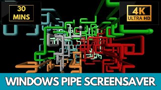 Mesmerizing Windows Pipes Screensaver for Ultimate Relaxation 30 Mins Live Screensaver amp Wallpaper [upl. by Alocin304]