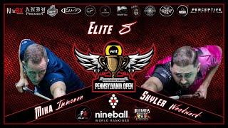 PA ProAm Pool presents The Pennsylvania Open  The Elite 8 Skyler Woodward Vs Mika Immonen [upl. by Analra]