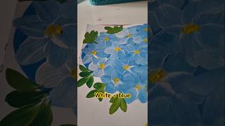 Blue amp white 🌸🌺satisfying art flowers asmr [upl. by Audre289]