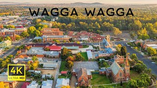 Charles Sturt University to Wagga Wagga Town Centre  4K Scenic Driving Tour [upl. by Ynar363]