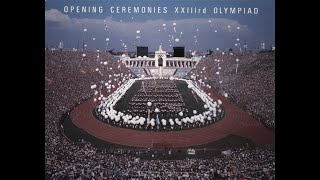 Los Angeles 1984 Olympic Opening Ceremony Broadcast 84SummerOlympicsLA [upl. by Alyda]