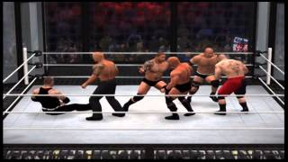 World Heavyweight Championship Elimination Chamber Match Goldberg vs Batista vs Brock Lesnar vs Sto [upl. by Annawd148]