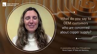 Meet Amy O’Shaughnessy VP of Sales and Marketing at Revere Copper pt2 [upl. by Sharla]