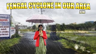 இந்த மழைக்கு நாங்க இருக்கிற இடம் எப்படி இருக்கு 🌧🌀⚡ BE SAFE EVERY ONE  CHENNAI RAIN  Jeni [upl. by Lombard]