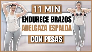 CONSIGUE ENDURECER LOS BRAZOS EN CASA CON ESTOS EJERCICIOS CON MANCUERNAS  NatyGlossGym [upl. by Freiman464]