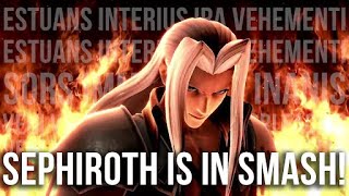 ESTUANS INTERIUS IRA VEHEMENTI  SEPHIROTH in Smash Reveal Reaction [upl. by Twedy43]