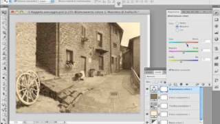 Corso Photoshop  Come invecchiare una fotografia in modo professionale tutorial Italiano [upl. by Bitthia]