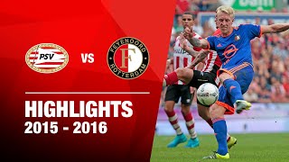 Highlights  PSV  Feyenoord  Eredivisie 20152016 [upl. by Brothers594]