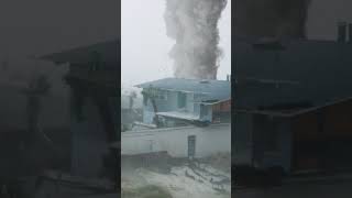 Hurricane vs Tornado Rips Roof off House [upl. by Onitnas]