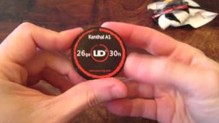 Authentic UD Kanthal A1 26awg 04mm [upl. by Nalra]