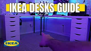 Building the Ultimate Budget Gaming Desk IKEA DESKS GUIDE [upl. by Enitsuga602]