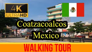 🇲🇽【4K 60fps】 Coatzacoalcos  Walking Tour  Mexico [upl. by Genie]