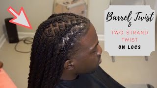 BARREL TWIST amp TWO STRAND TWIST TUTORIAL [upl. by Sabina]