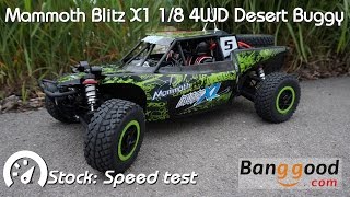 • Mammoth  Blitz X1 18 4WD Desert buggy  Speed test • [upl. by Kalb183]