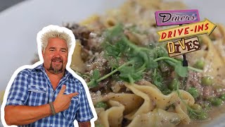 Guy Fieri Eats Short Rib Pappardelle in Delray Beach  Diners DriveIns and Dives  Food Network [upl. by Ierdna711]