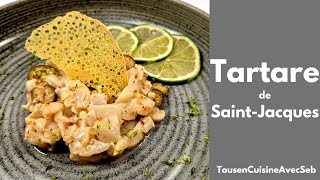 TARTARE de SAINTJACQUES tous en cuisine avec Seb [upl. by Kiran433]