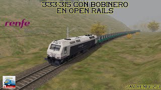 🚂Trenes Renfe Mercancías 333 Open Rails Simulación Ferroviaria🚄 [upl. by Pitts225]