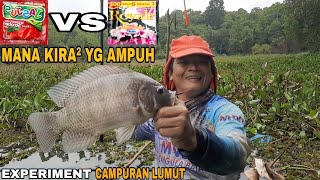 EXPERIMENT Campuran Lumut Untuk Mancing Ikan Nila Liar  UMPAN JITU [upl. by Neemsaj]