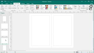 How to set up a booklet in Publisher [upl. by Adlitam]